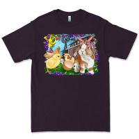 Plum easter farm chicks and bunny Premium Tee - RanaPortraitStore
