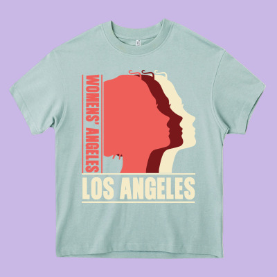 Women's Angeles Los Angeles Heavy Core Tee Designed By Bettercallsaul