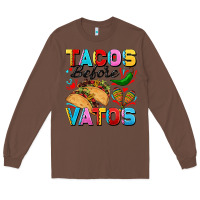 Chestnut Tacos before Vatos Valentine's Day Long Sleeve Tee - FaDigitalArtStudio