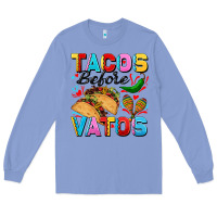 Colony Blue Tacos before Vatos Valentine's Day Long Sleeve Tee - FaDigitalArtStudio