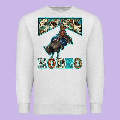 Western Rodeo Bullfighter Premium Sweatshirt Designed By Barkaloodesign