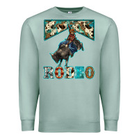 Seafoam western rodeo bullfighter Premium Sweatshirt - BarkalooDesign