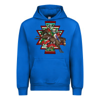 Cobalt aztec rodeo christmas Urban Hoodie - AdoDesignShop