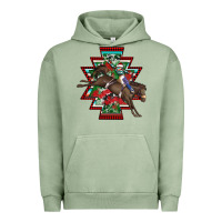 Pigment Oil Green aztec rodeo christmas Urban Hoodie - AdoDesignShop
