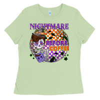 Matcha Nightmare before the coffee halloween Ladies Tee - NancyCooperArtShop