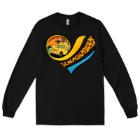 Black Bus Driver Off Duty Heart Long Sleeve Tee - Jasminsmagicworld