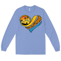 Colony Blue Bus Driver Off Duty Heart Long Sleeve Tee - Jasminsmagicworld