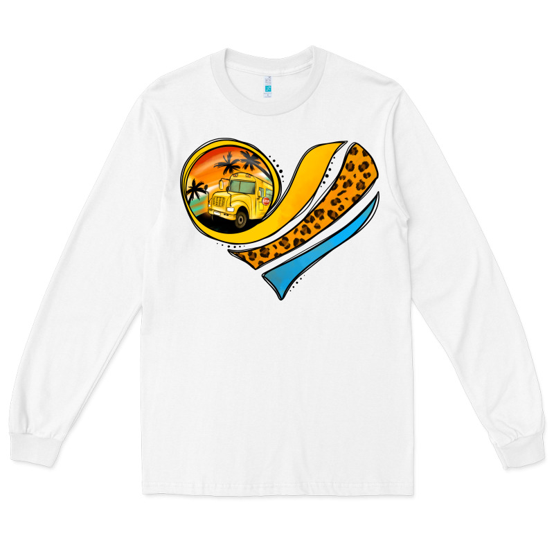 Bus Driver Off Duty Heart Long Sleeve Tee by Jasminsmagicworld | Teevron