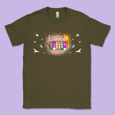 Summer Vibes With Birds Classic Tee Designed By Tumblerdesignbyshophia