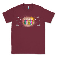 Burgundy summer vibes with birds Classic Tee - TumblerDesignByShophia
