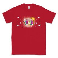 Red summer vibes with birds Classic Tee - TumblerDesignByShophia