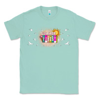 Seafoam summer vibes with birds Classic Tee - TumblerDesignByShophia