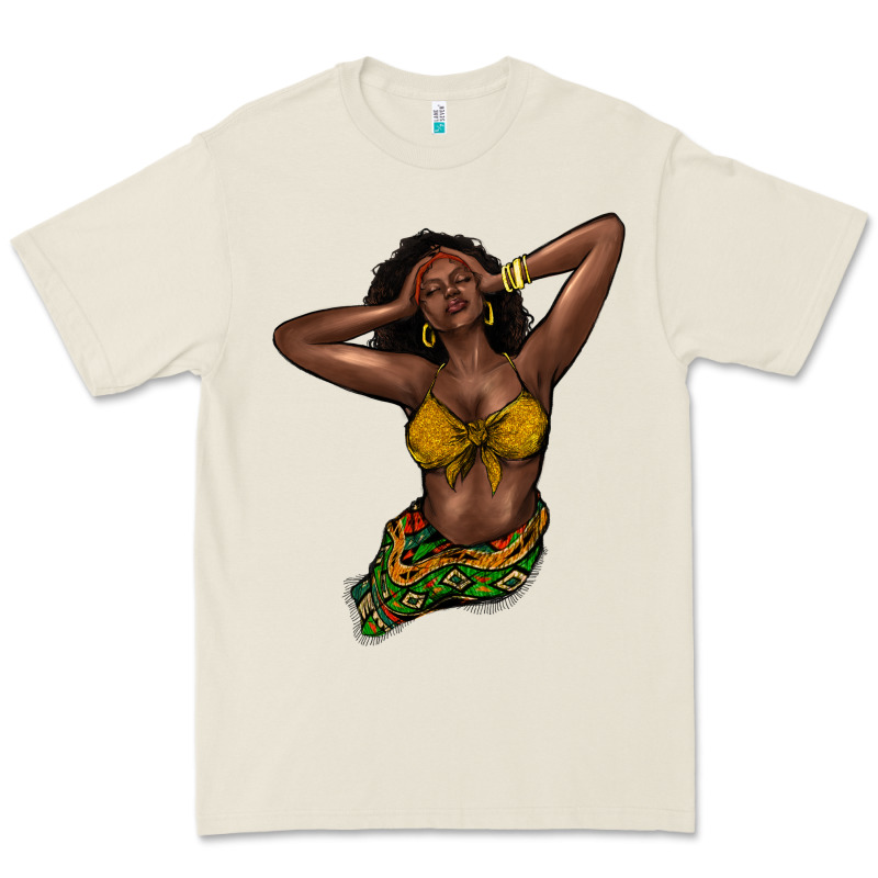Black Woman Premium Tee by NancyCooperArtShop | Teevron