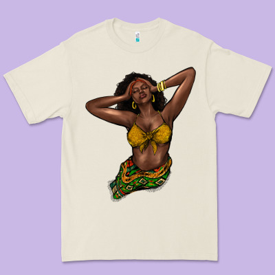 Black Woman Premium Tee Designed By Nancycooperartshop