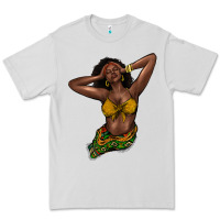 Dove Grey black woman Premium Tee - NancyCooperArtShop