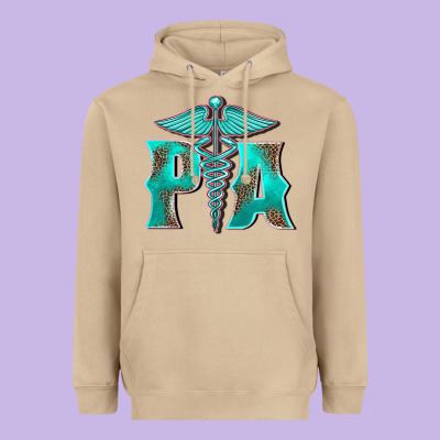 Physician Medical Symbol Assistant Nurse Heavyweight Hoodie Designed By Barkaloodesign
