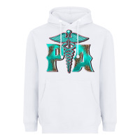 White physician medical symbol assistant nurse Heavyweight Hoodie - BarkalooDesign