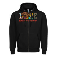 Black love labrador retriever Zipper Hoodie - Artiststas