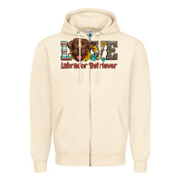 Sandshell love labrador retriever Zipper Hoodie - Artiststas