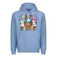 Colony Blue Happy Easter Premium Hoodie - CowhideDigitalArt