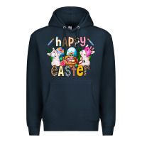 Navy Happy Easter Premium Hoodie - CowhideDigitalArt