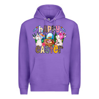 Purple Happy Easter Premium Hoodie - CowhideDigitalArt