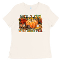 Just A Girl Who Loves Fall Ladies Tee | Teevron