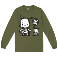Army Green pochacco skeleton halloween shirt Long Sleeve Tee - longCreatives