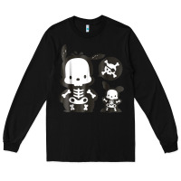 Black pochacco skeleton halloween shirt Long Sleeve Tee - longCreatives