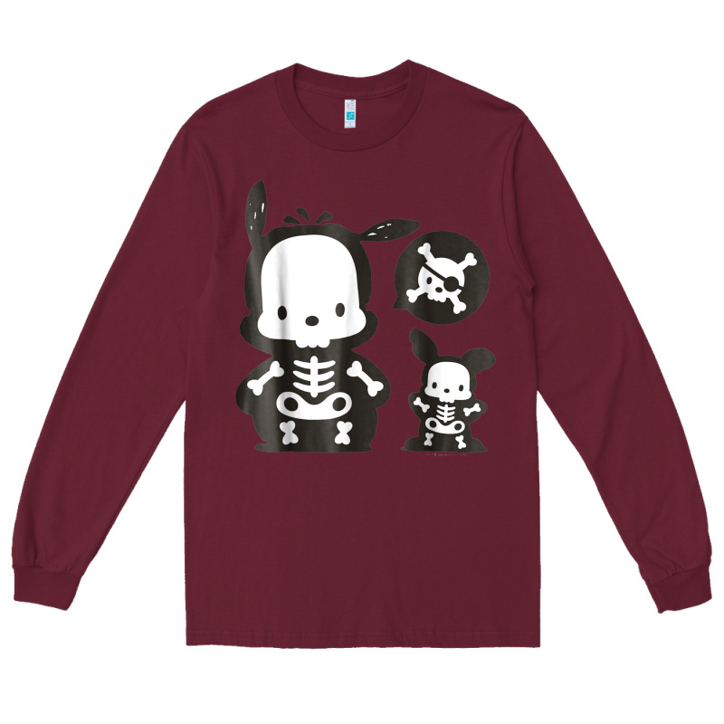 Pochacco Skeleton Halloween Shirt Long Sleeve Tee by longCreatives | Teevron