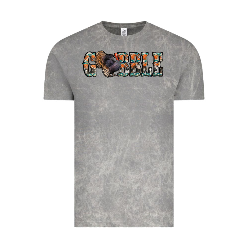 Gobble Thanksgiving Turkey Vintage Tee by Jasminsmagicworld | Teevron