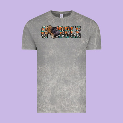 Gobble Thanksgiving Turkey Vintage Tee Designed By Jasminsmagicworld