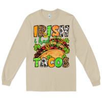 Mushroom St. Patrick's Irish i had tacos Long Sleeve Tee - OliviaCreatesArt