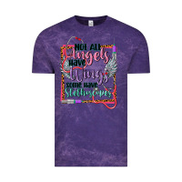 Cloud Purple Not all angels have wings Vintage Tee - CowGirlArtShop