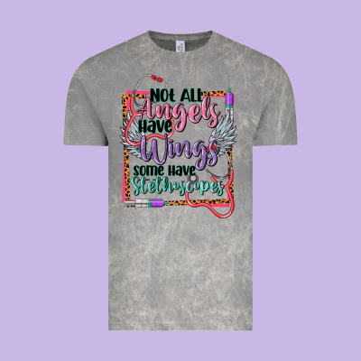 Not All Angels Have Wings Vintage Tee Designed By Cowgirlartshop