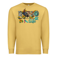 Antique Gold western rodeo bullfighter  life turquoise's gemstones arrow sunflowers Premium Sweatshirt - BarkalooDesign