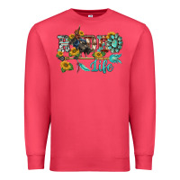Cardinal western rodeo bullfighter  life turquoise's gemstones arrow sunflowers Premium Sweatshirt - BarkalooDesign