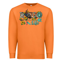 Carrot western rodeo bullfighter  life turquoise's gemstones arrow sunflowers Premium Sweatshirt - BarkalooDesign