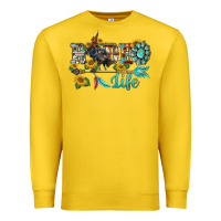 Lemon western rodeo bullfighter  life turquoise's gemstones arrow sunflowers Premium Sweatshirt - BarkalooDesign