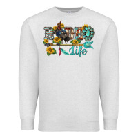 Western Rodeo Bullfighter  Life Turquoise's Gemstones Arrow Sunflowers Premium Sweatshirt | Teevron