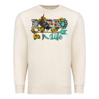 Sandshell western rodeo bullfighter  life turquoise's gemstones arrow sunflowers Premium Sweatshirt - BarkalooDesign
