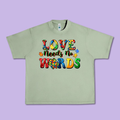 Love Needs No Words Urban Heavy Tee Designed By Cowgirlartshop