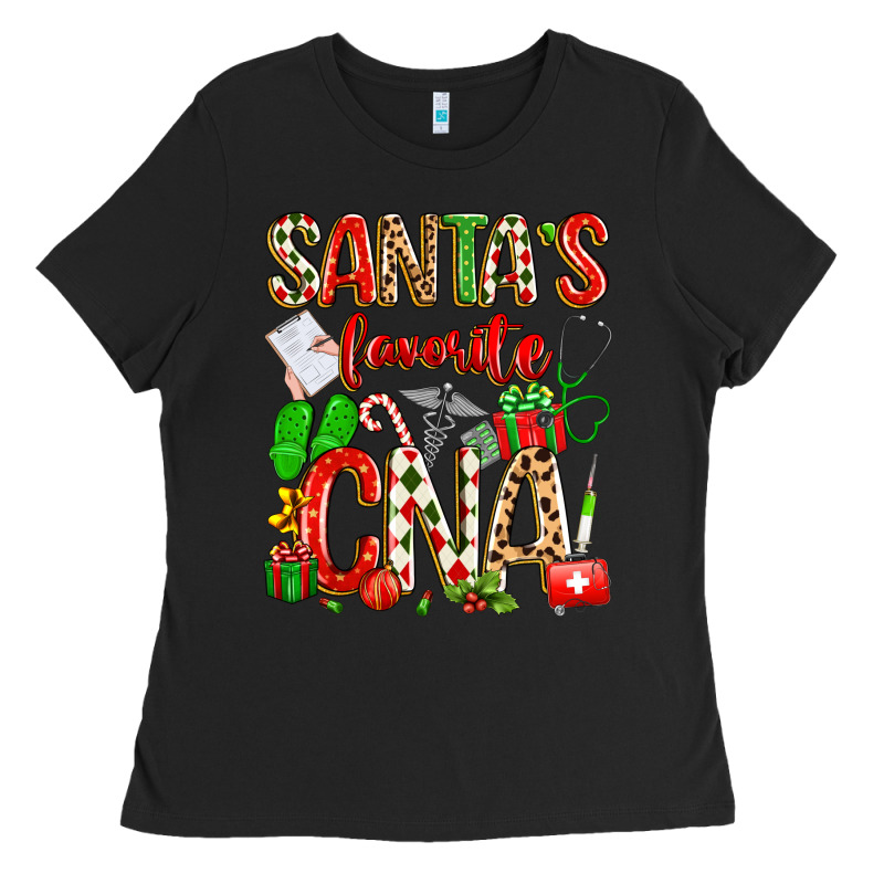 Santa's Favorite Cna Ladies Tee by texasbilliewilder | Teevron