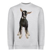 Hand Drawn Baby Alpine Goat Heavyweight Sweatshirt | Teevron