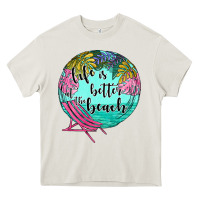 Cream life is better at the beach Heavy Core Tee - JahusDesignShop