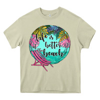 Mossy life is better at the beach Heavy Core Tee - JahusDesignShop