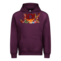 Mauve Wine joy reindeer Urban Hoodie - AdoDesignShop