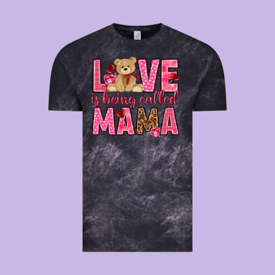 Love Is Being Called Mama Valentine's Day Vintage Tee Designed By Howdyjamesfarm
