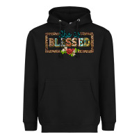 Black she is blesssed floral Heavyweight Hoodie - BarkalooDesign
