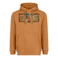 Meerkat she is blesssed floral Heavyweight Hoodie - BarkalooDesign